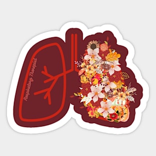 Respiratory Therapy Fall Sticker